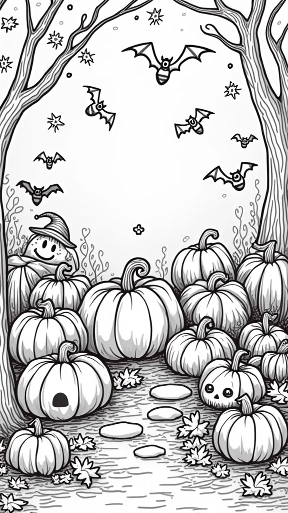 happy halloween printable coloring pages